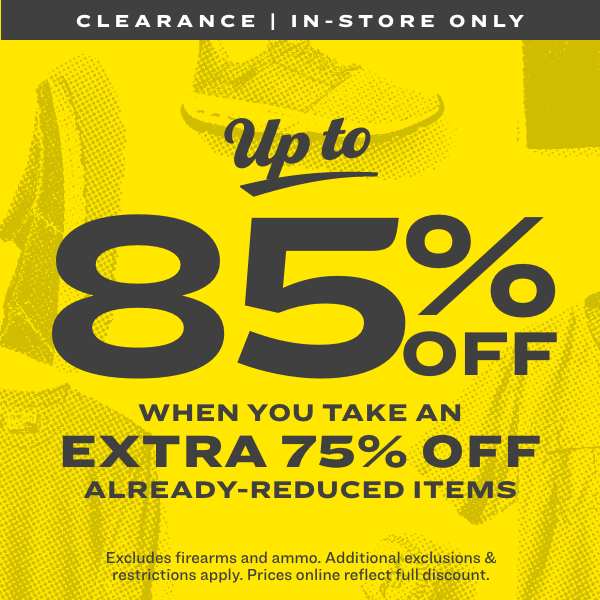 Up to 85% Off Clearance