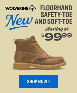 Wolverine Floorhand SAFETY-TOE AND SOFT-TOE