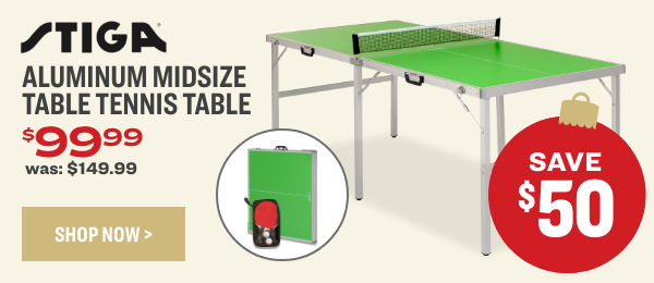 Aluminum Midsize Table Tennis Table