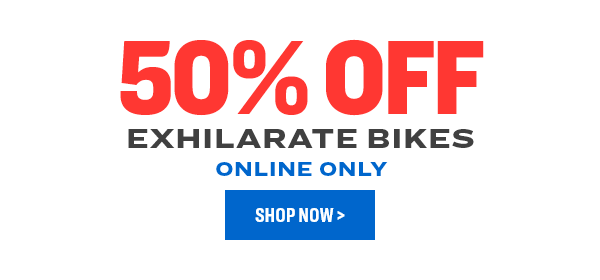 50% OFF EXHILARATE BIKES ONLINE ONLY 