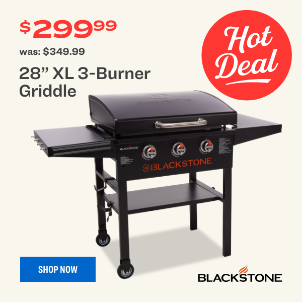 28" XL 3-Burner Griddle