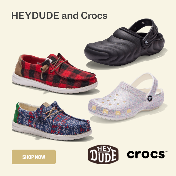 HEYDUDE and CROCS