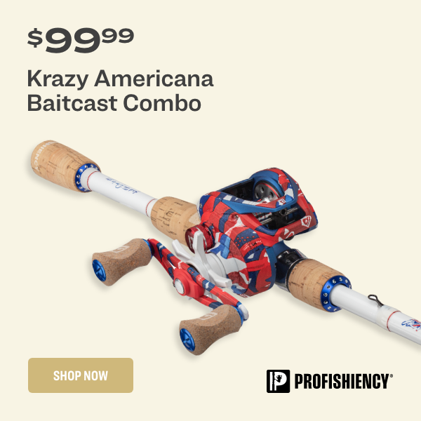 Krazy Americana Baitcast Combo