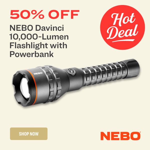 NEBO Davinci 10,000-Lumen Flashlight
