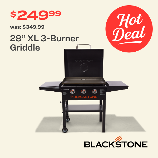 28” XL 3-Burner Griddle