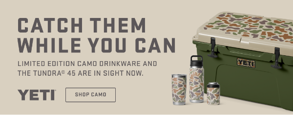 YETI Camo Drinkware