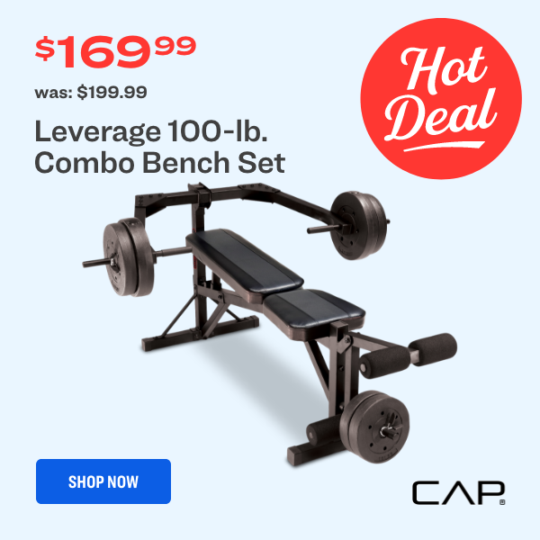 Leverage 100-lb. Combo Bench Set