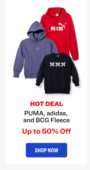 Puma, adidas, and BCG Fleece