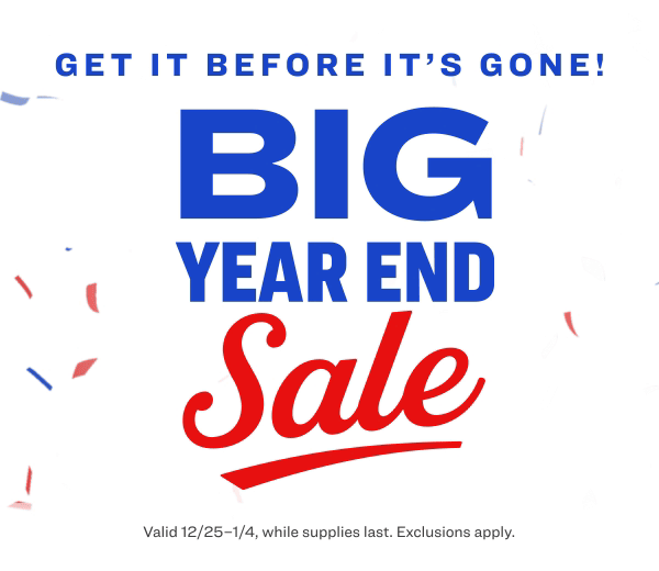 BIG YEAR END SALE