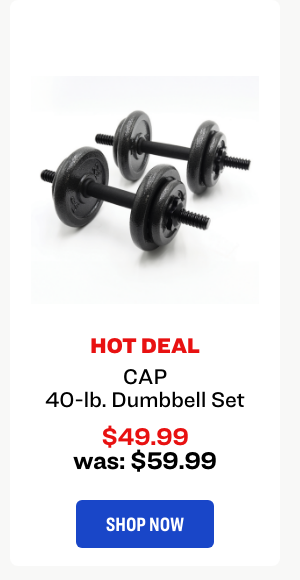 Cap 40-lb. Dumbbell Set