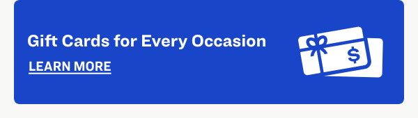 Gift Cards for Every Occasion