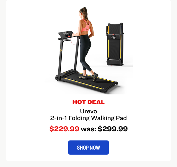 Urevo 2-in-1 Folding Walking Pad