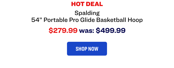 Spalding 54" Portable Pro Glide Basketball Hoop