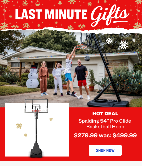 Spalding 54” Pro Glide Basketball System