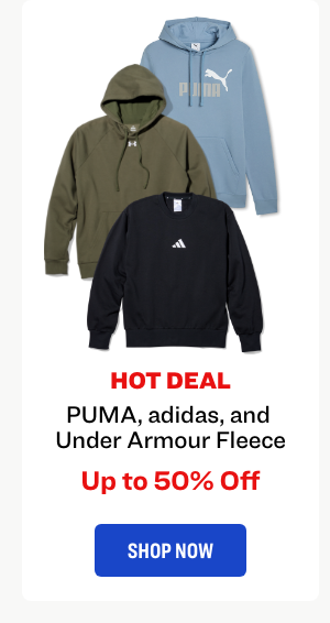 PUMA, adidas, and Under Armour Fleece