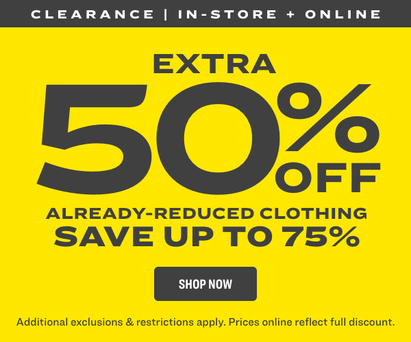 CLEARANCE | EXTRA 50% OFF