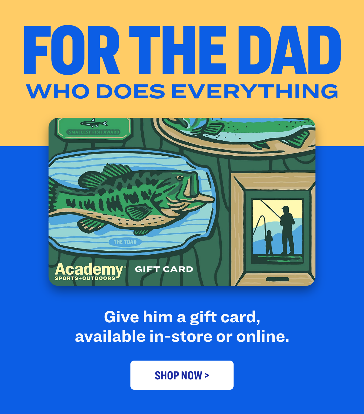 Gift Cards for Dad