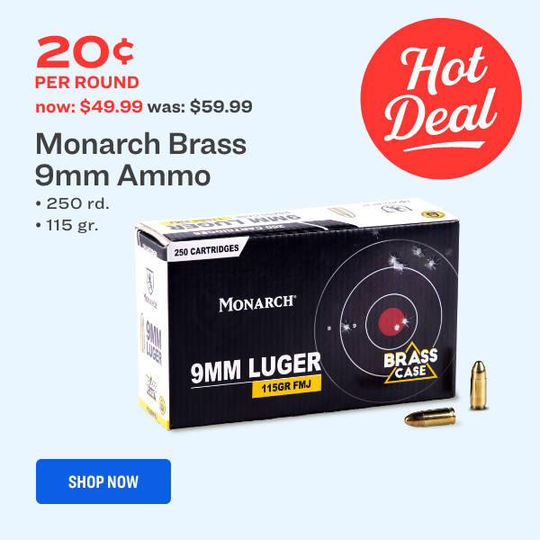 Monarch Brass 9mm Ammo