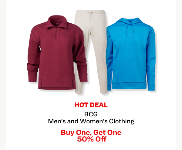 BCG Men’s and Women’s Clothing