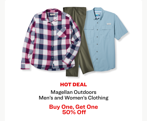 Magellan Outdoors Men’s and Women’s Clothing