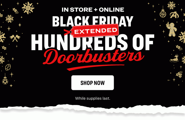 BLACK FRIDAY DOORBUSTERS