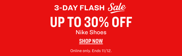 Up to 30% off Nike Shoes