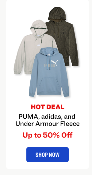 PUMA adidas and UA Fleece