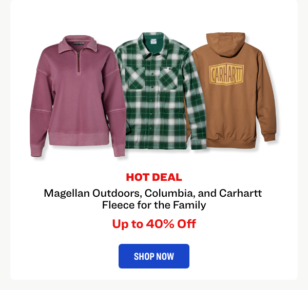 Magellan Outdoors, Columbia, and Carhartt