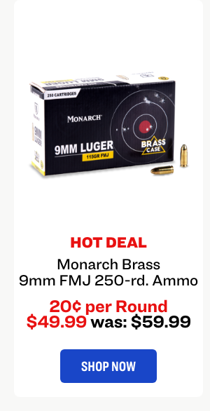 Monarch Brass 9mm 5v. 250-ro. Ammc