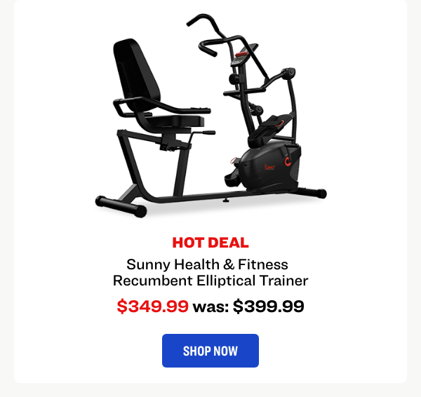 Sunny Health & Fitness Recumbent Elliptical Trainer