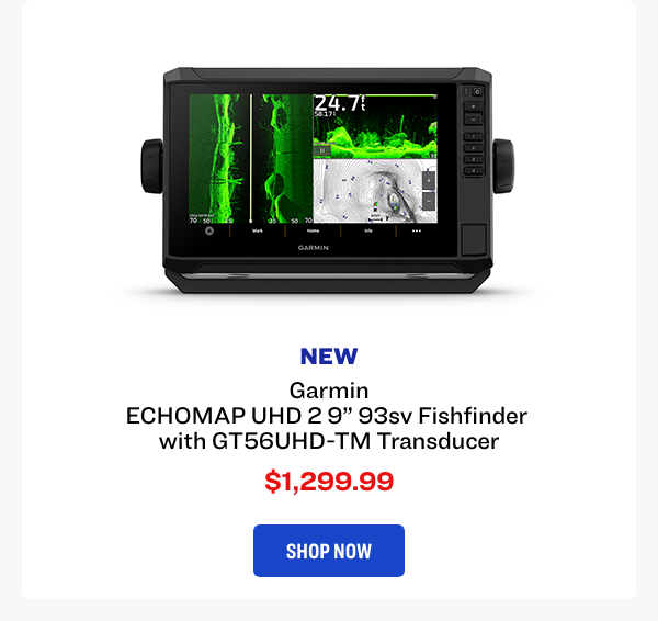 Garmin ECHOMAP UHD 2 9" 93sv Fishfinder with GT56UHD-TM Transducer