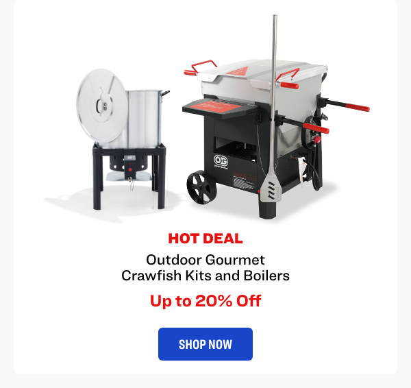 Outdoor Gourmet Crawfish Kits and Boilers