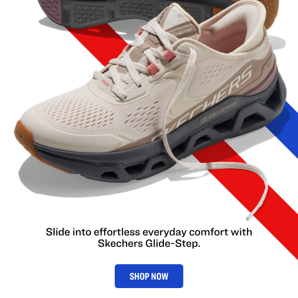 Slide into effortless everyday comfort with Skechers Glide-Step.
