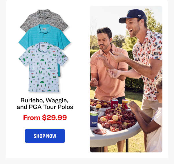 Burlebo, Waggle, and PGA Tour Polos