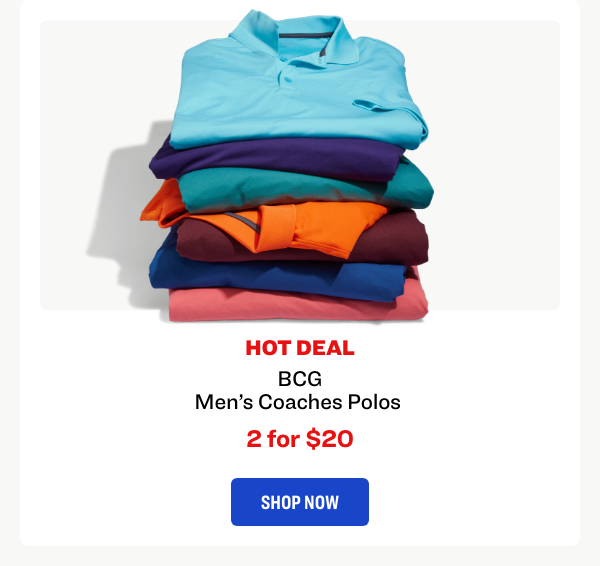 BCG Men's Coaches Polos