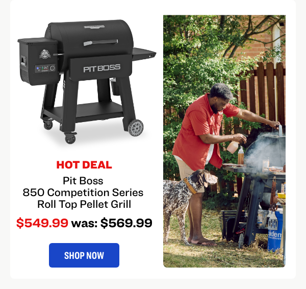 Pit Boss 850 Competition Series Roll Top Pellet Grill