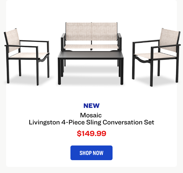 Mosaic Livingston 4-Piece Sling Conversation Set