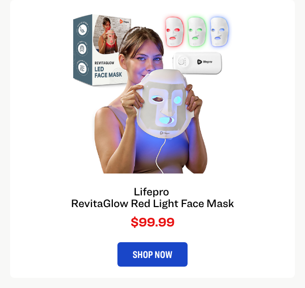 Lifepro RevitaGlow Red Light Face Mask