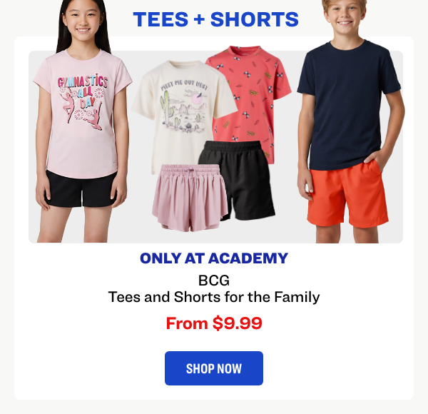 BOG Tees and Shorts for the Family