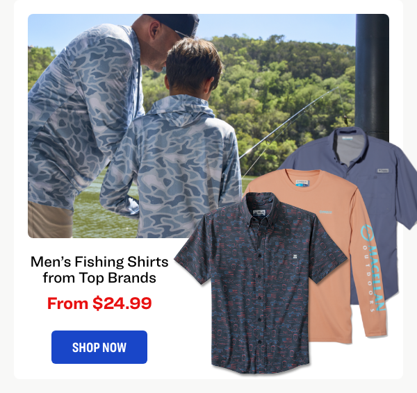 Men's Fishing Shirts from Top Brands