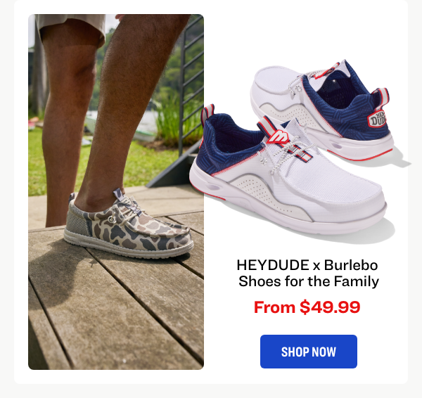 HEYDUDE × Burlebo Shoes for the Family