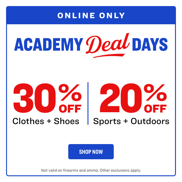 ACADEMY DEAL DAYS