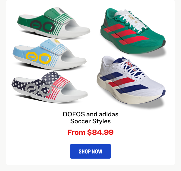 OOFOS and adidas Soccer Styles