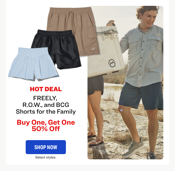 FREELY, R.O.W. and BCG Shorts for the Family