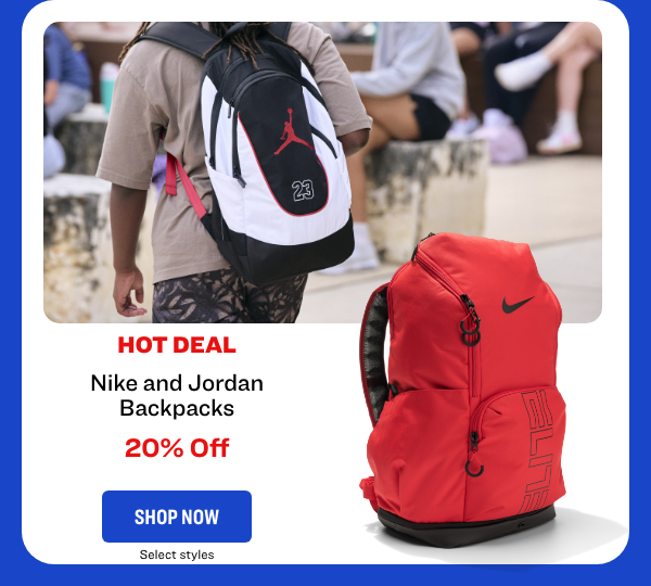 Nike and Jordan Backpacks