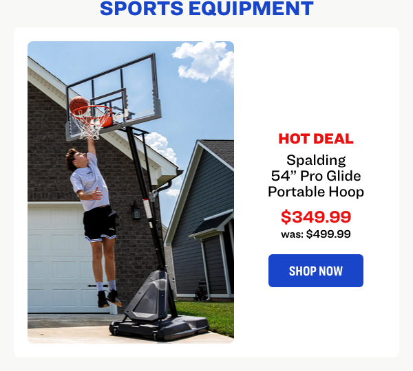 Spalding 54" Pro Glide Portable Hoop