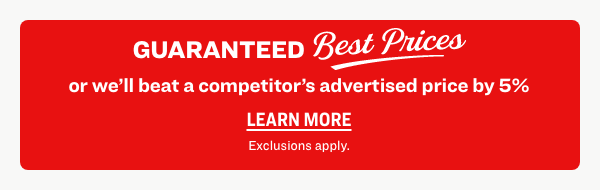 Price Match Guaranteed