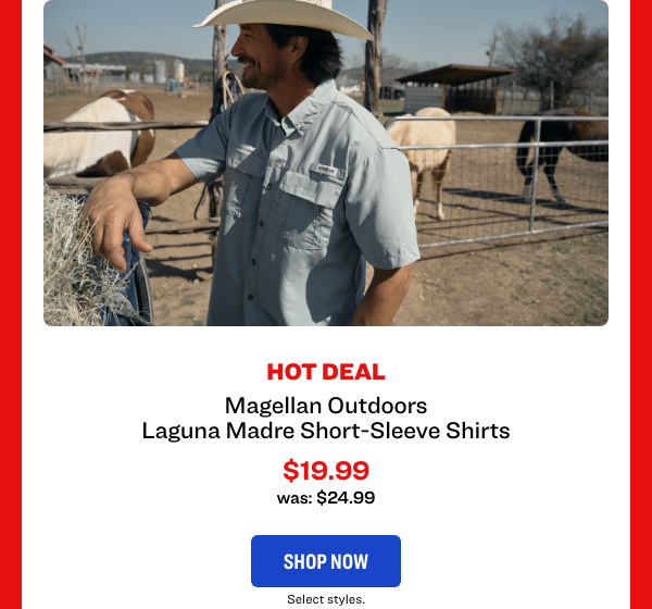Magellan Outdoors
Laguna Madre short-sleeve shirts