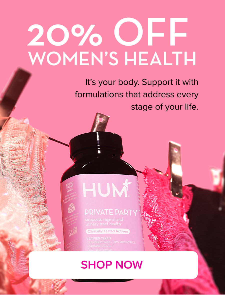 20% OFF WOMEN'S HEALTH