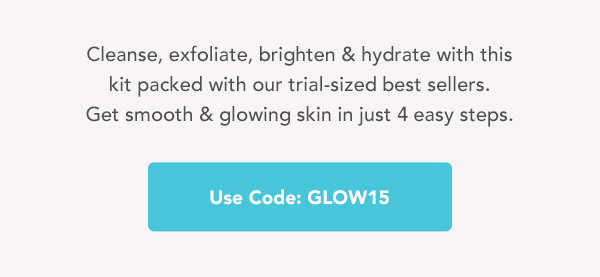 USE CODE GLOW15